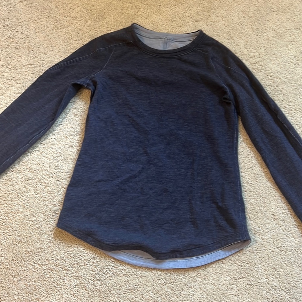 RARE Ivivva Girls REVERSIBLE long sleeve fitted top